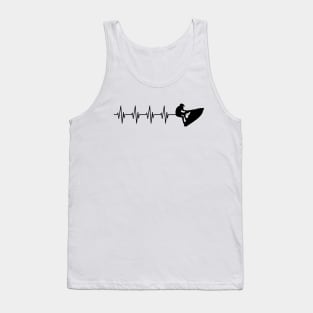 Jet Ski Heartbeat Tank Top